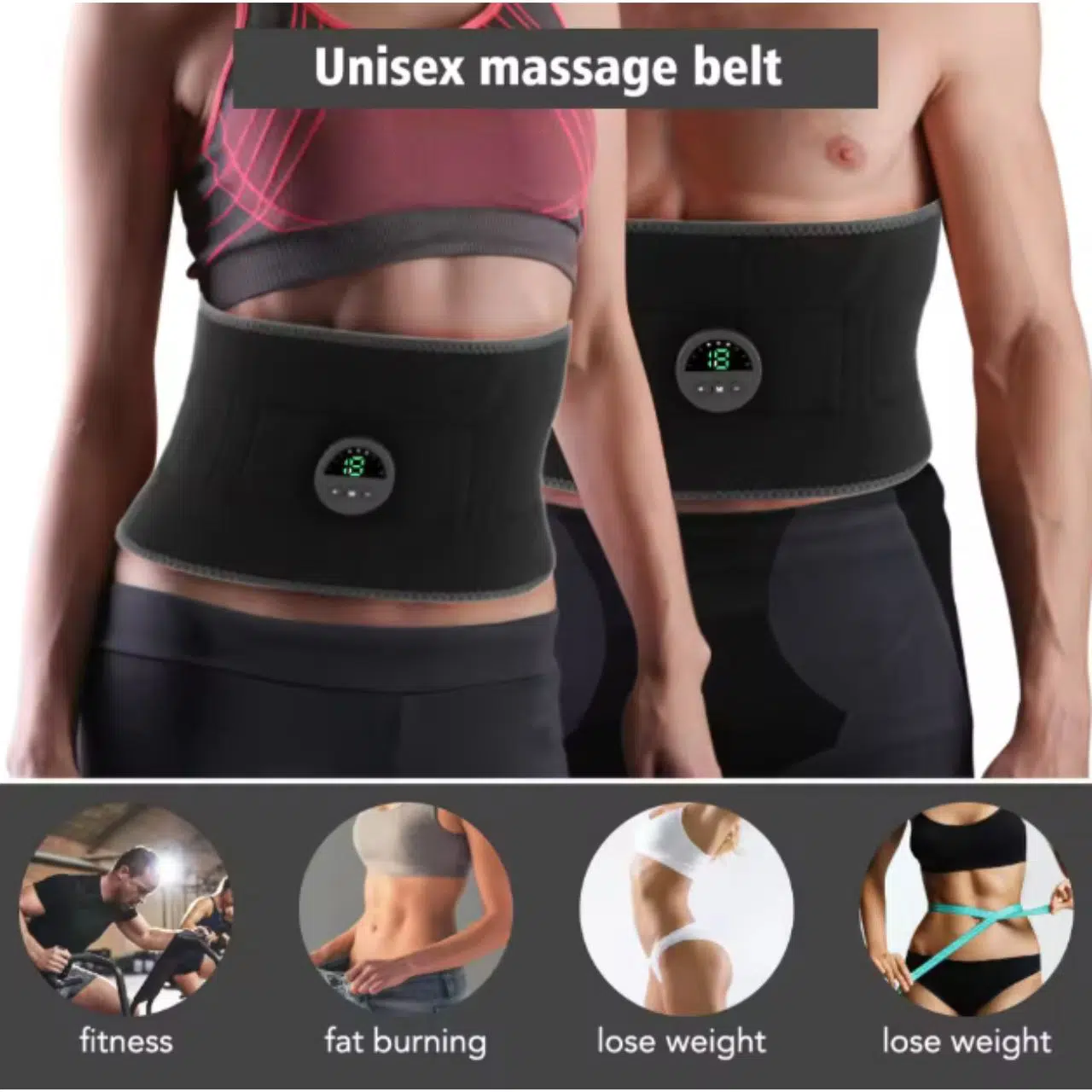Ceinture de massage intelligente EMS | حزام لعضلات البطن