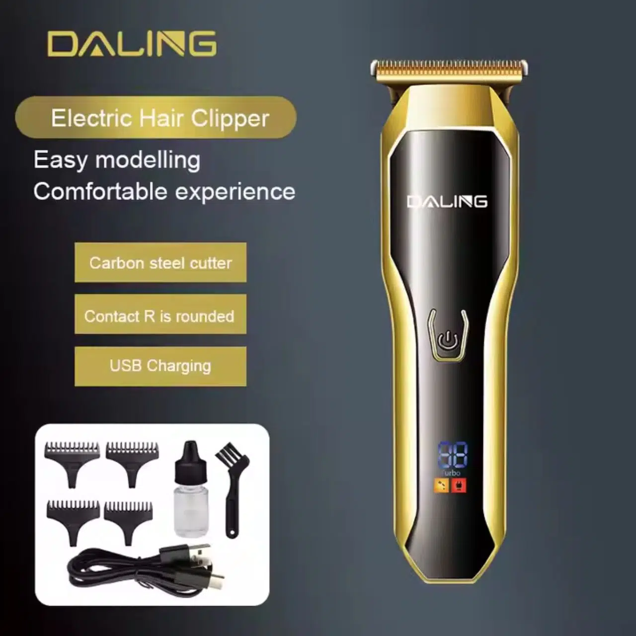 Tondeuse à Cheveux Rechargeable DALING Pro