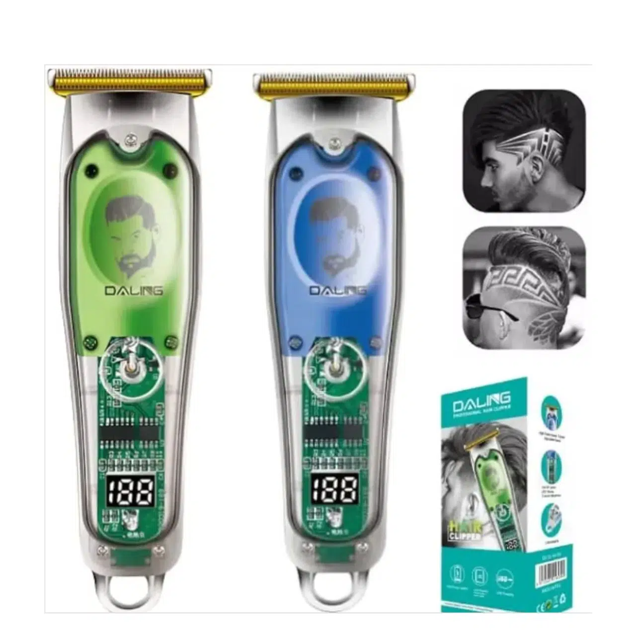 Daling Tondeuse À Barbe Et Cheveux Professionnel Rechargeable