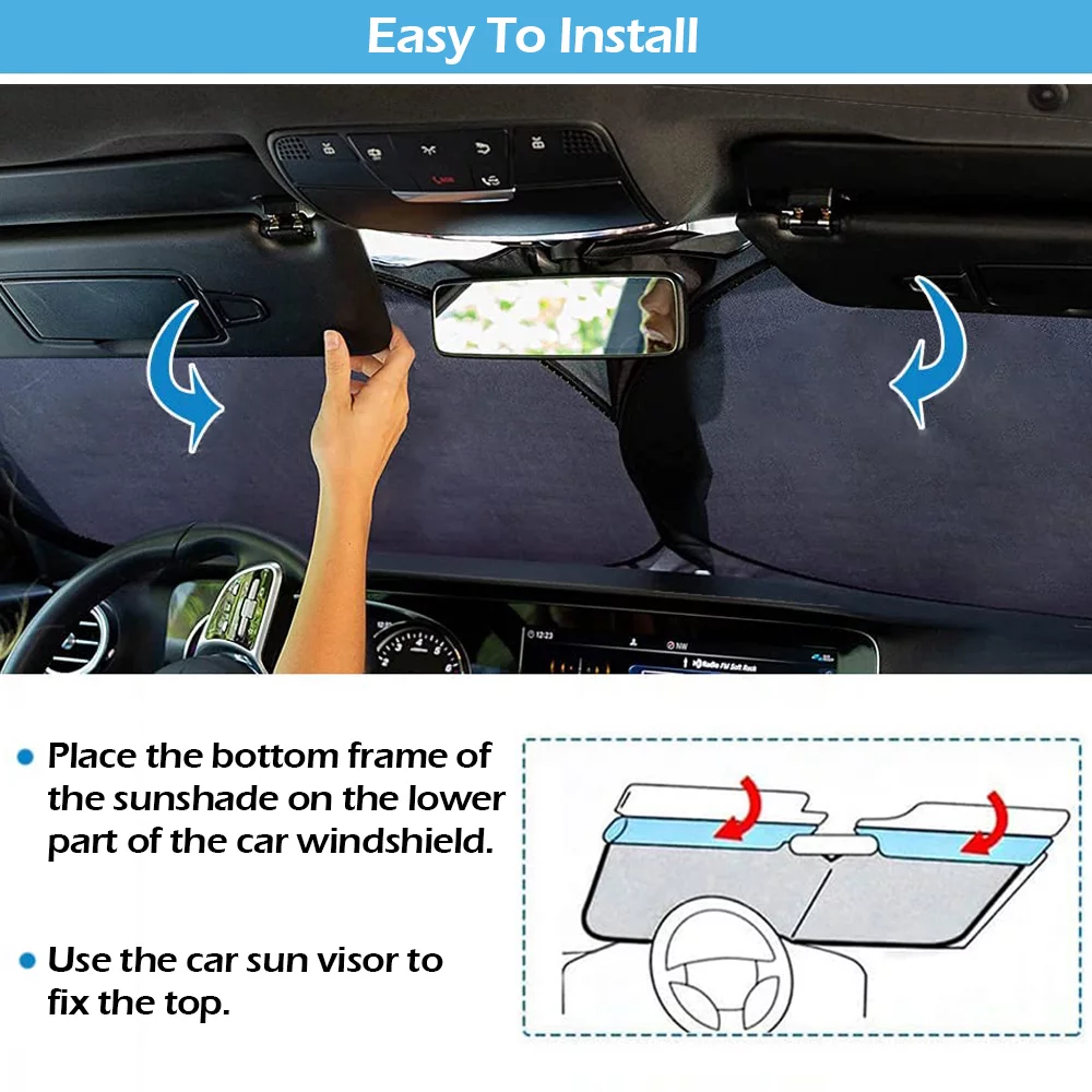 Pare Soleil Pliable Pour Voiture