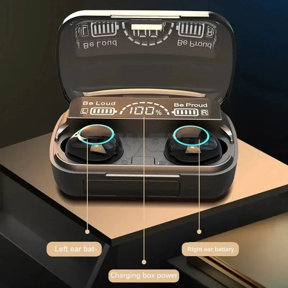 TWS Écouteur Sans fil Stéréo - M30 - Gaming Bluetooth V5.2 Earphone - Noir
