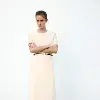 ROBE MI-LONGUE AVEC CEINTURE