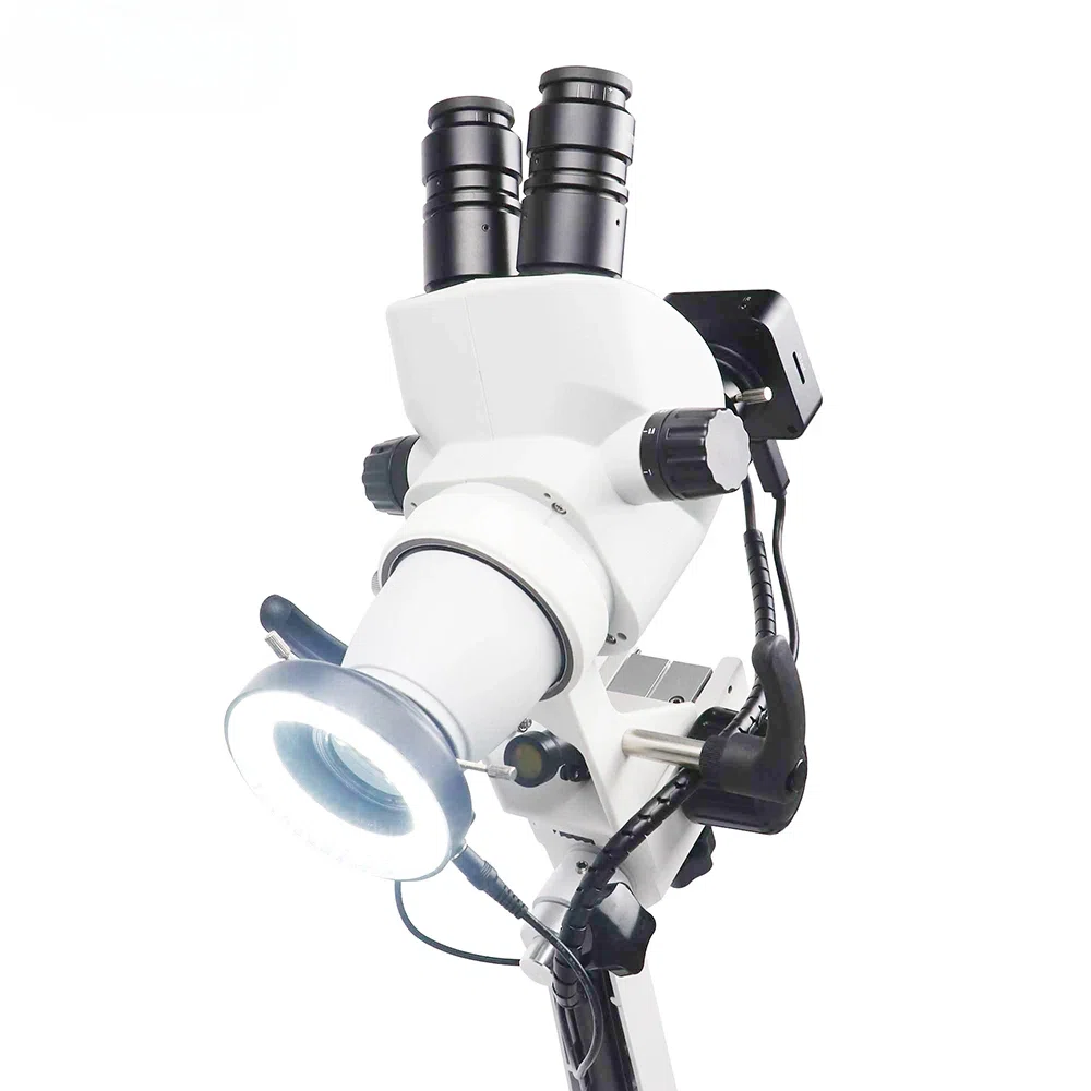 Microscope opératoire dentaire avec caméra 1920*1080P – Grossissement 3.75-22.5X pour chirurgie endodontique