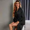 robe de chambre longue satin de soie