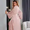 robe de chambre longue satin de soie