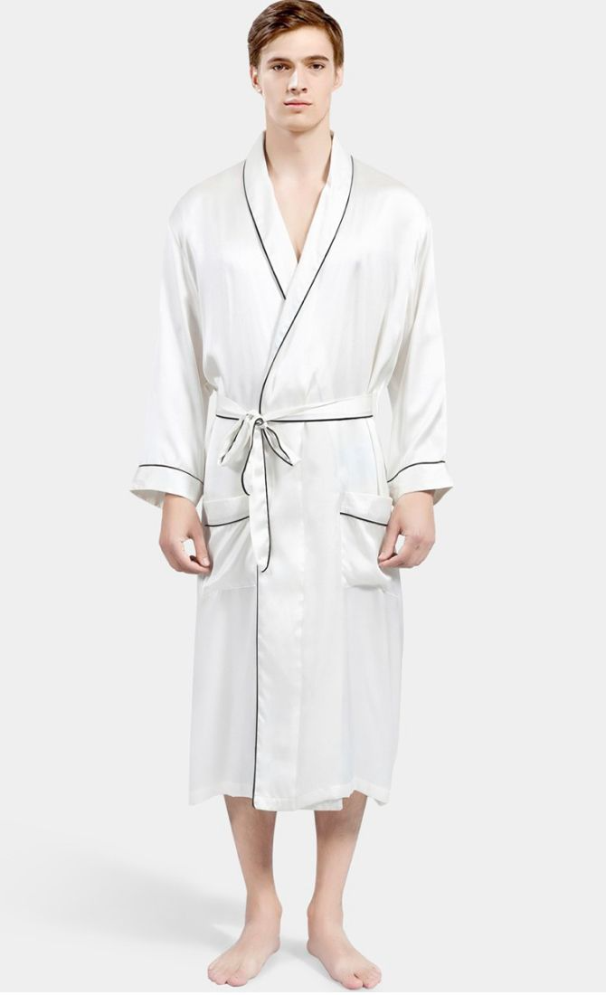 Robe de chambre homme satin