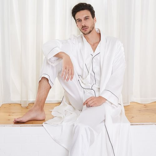 Robe de chambre homme satin