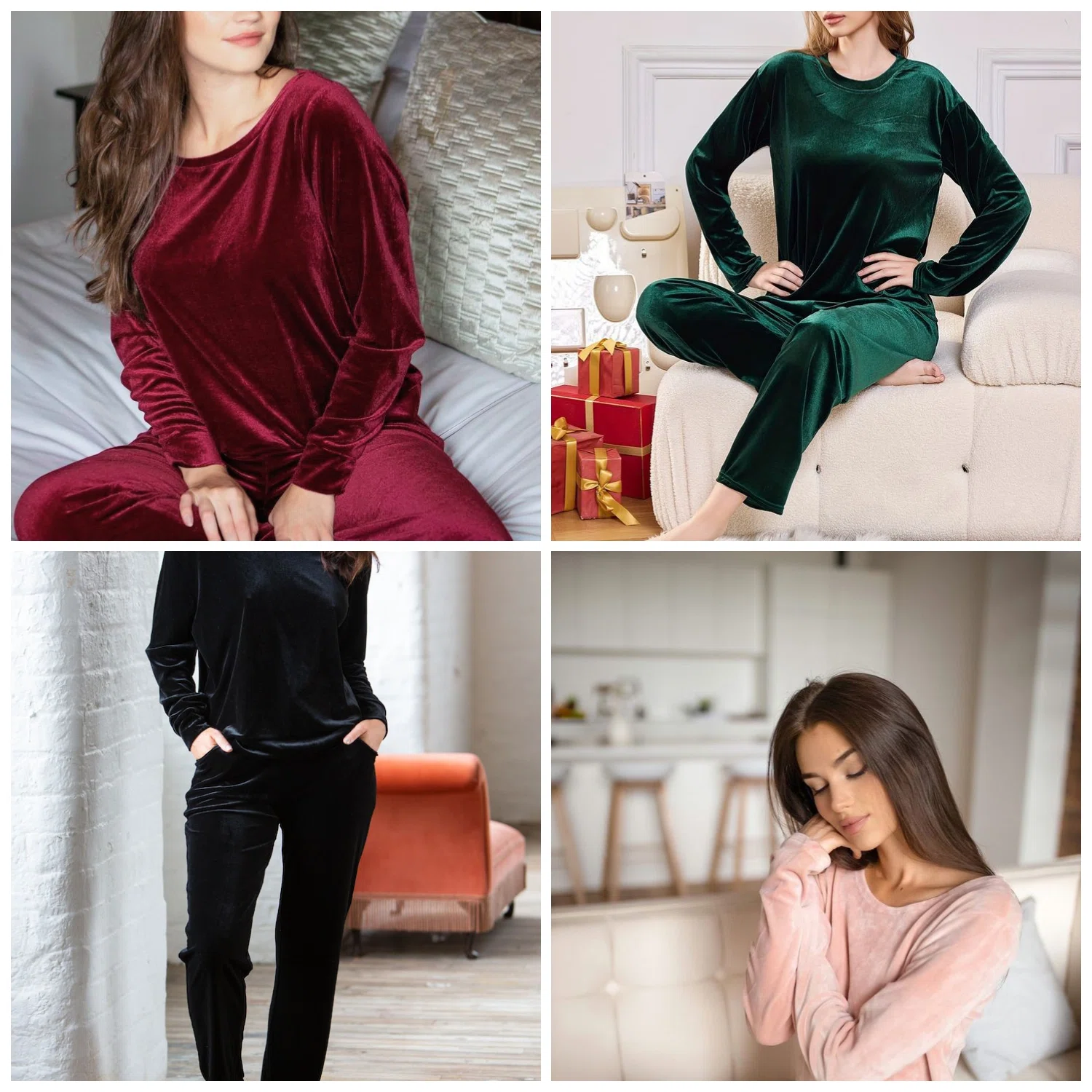 Pyjama simple velours homme / femme