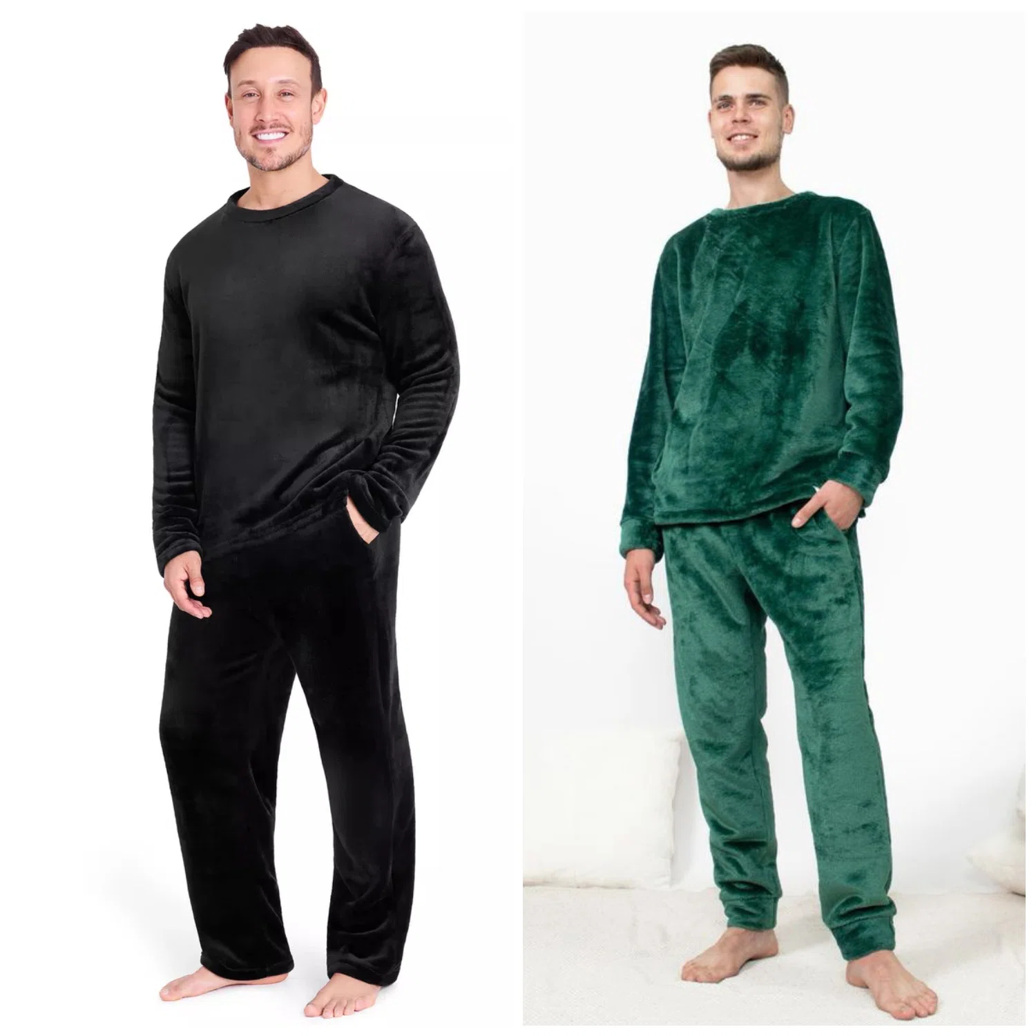 Pyjama simple velours homme / femme