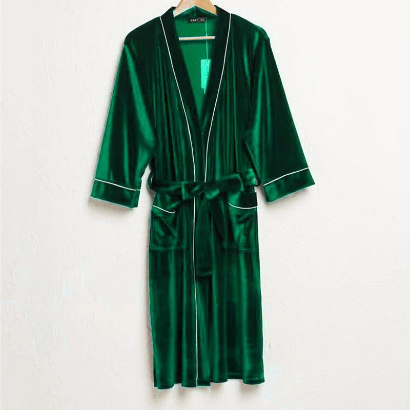 Robe de chambre homme velours