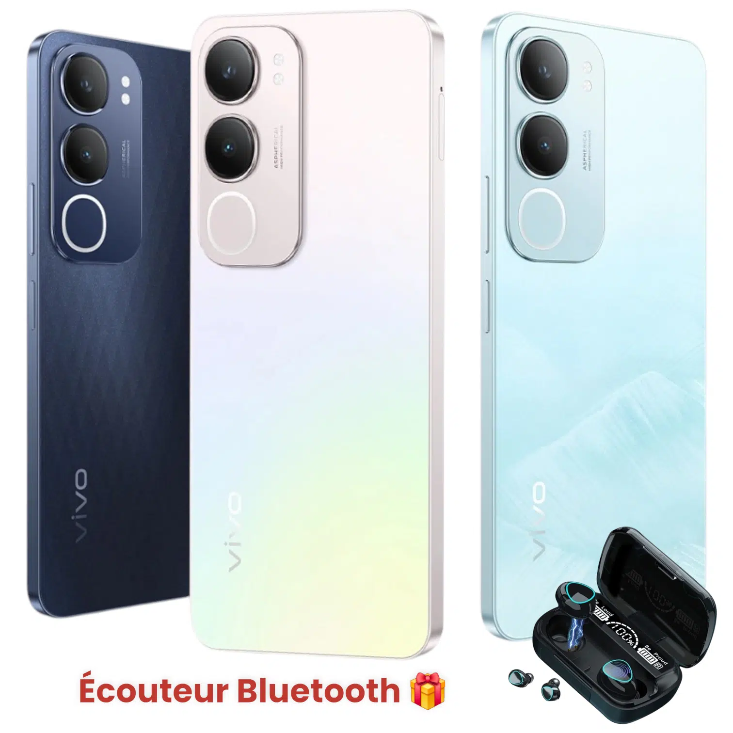 Vivo Y19s 4Go 128Go + Écouteur Bluetooth cadeau