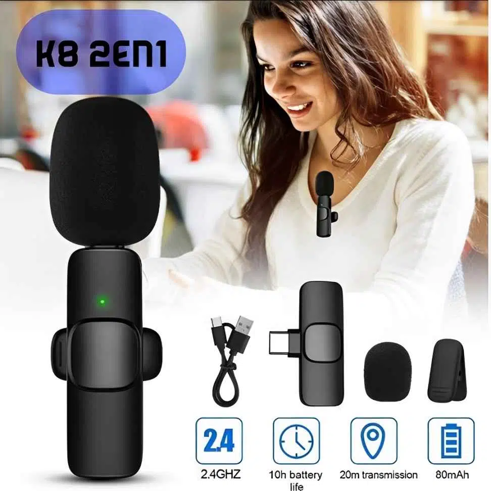 Mini microphone sans fil K8
