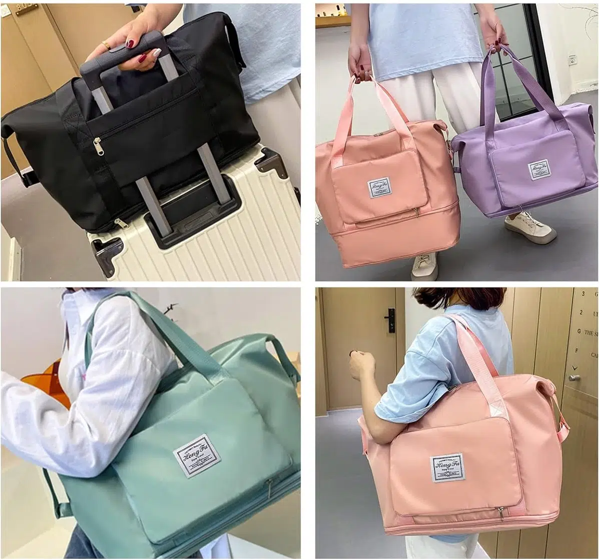 Sac de Voyage pliable de grande capacité Multicouleur