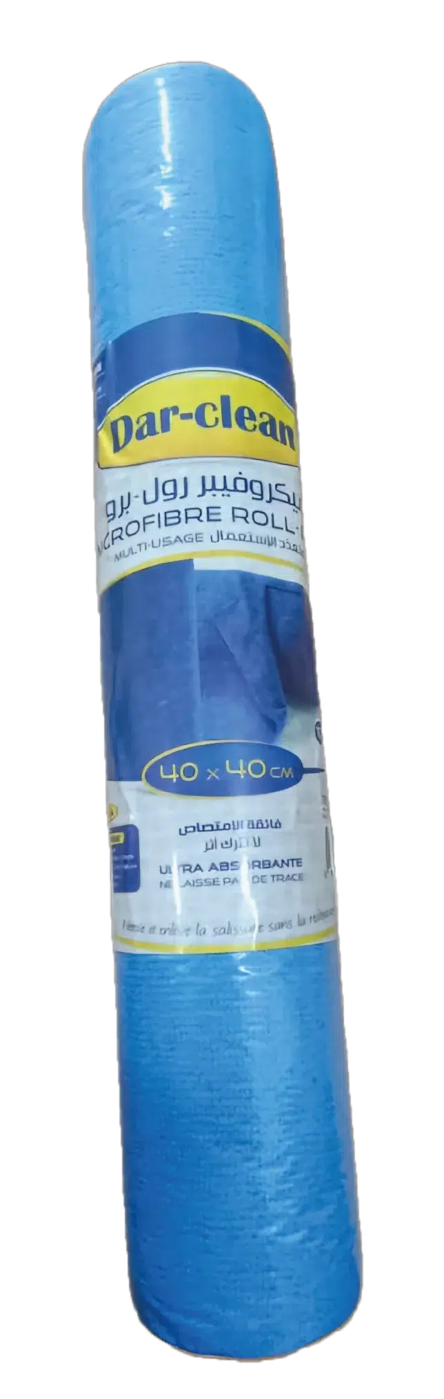 12 x Serviettes Microfibre Dar-clean Roll Pro multi-usage 40x40cm