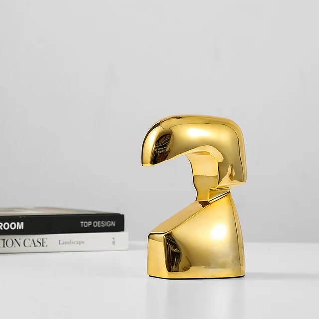 Gold beak ornament