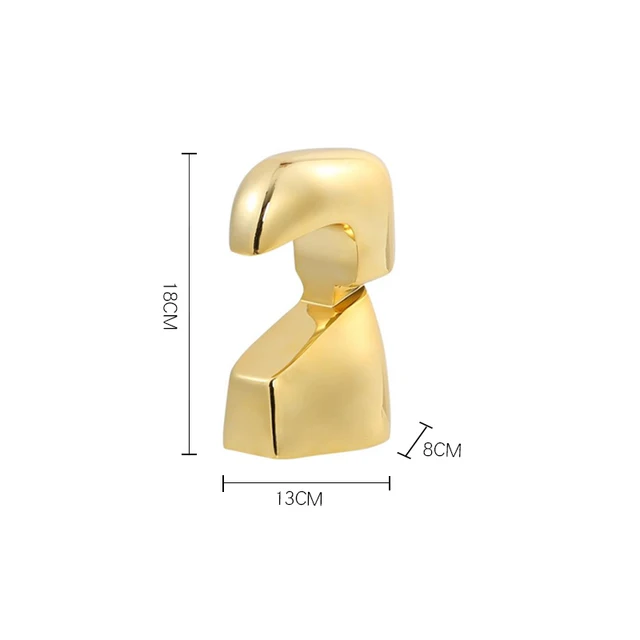 Gold beak ornament