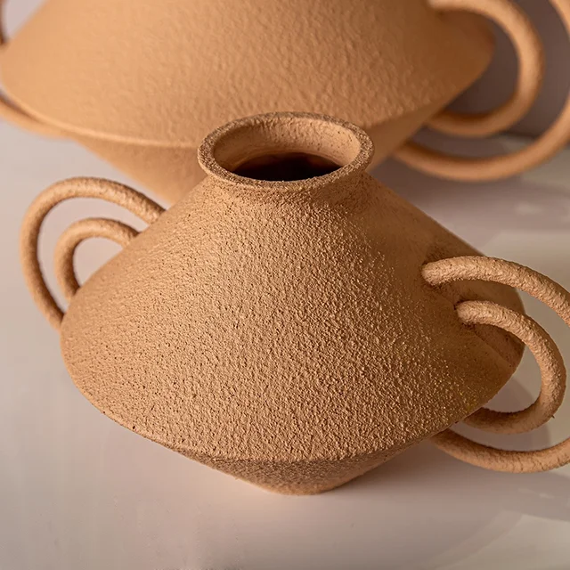 Vase sable double oreille