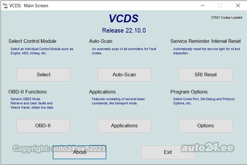 Outil Diagnostic Vcds Vag Com 24.7 Vw Audi Skoda Seat Francais