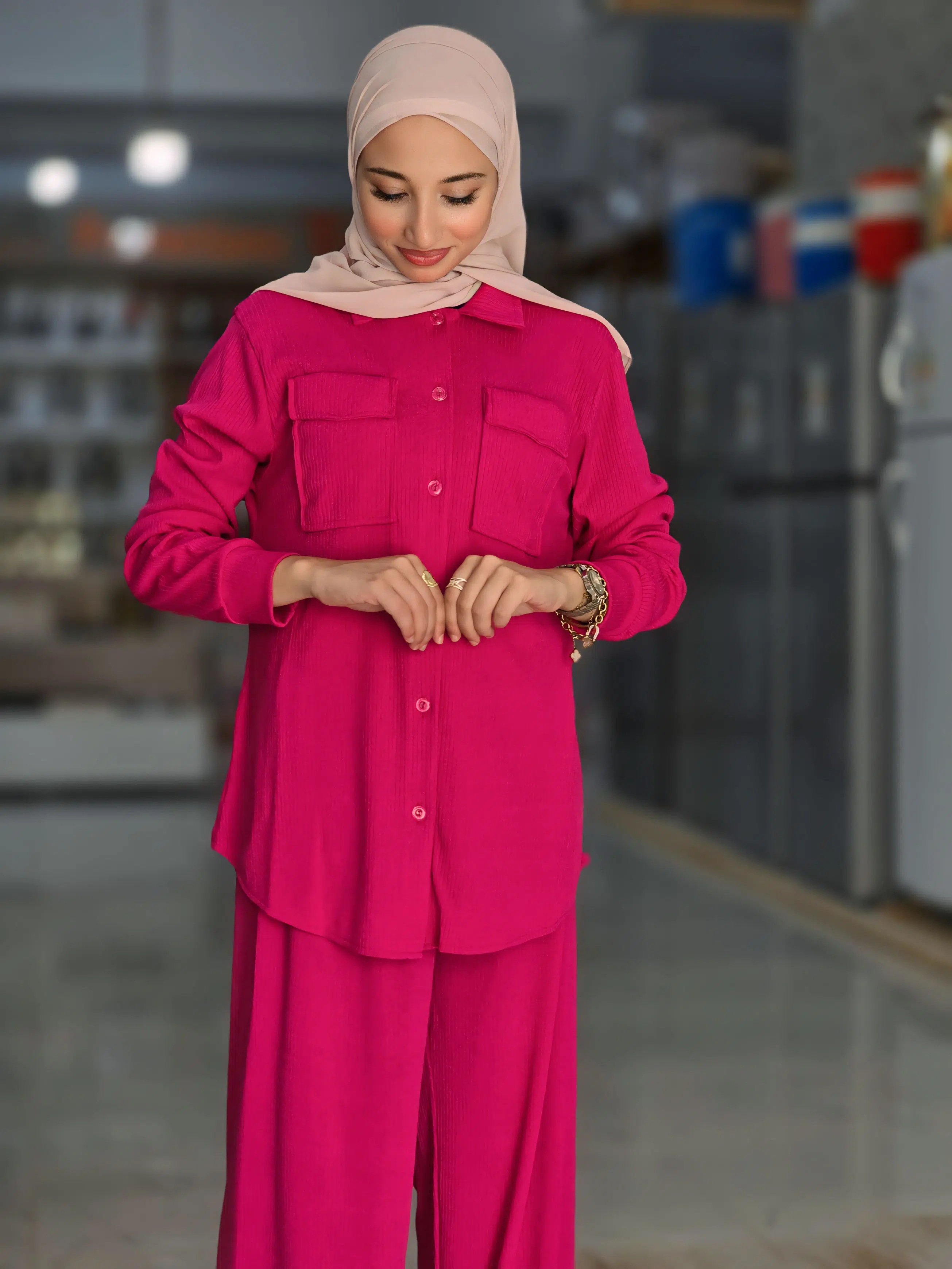 Tenue 2 pièces - Rose fushia