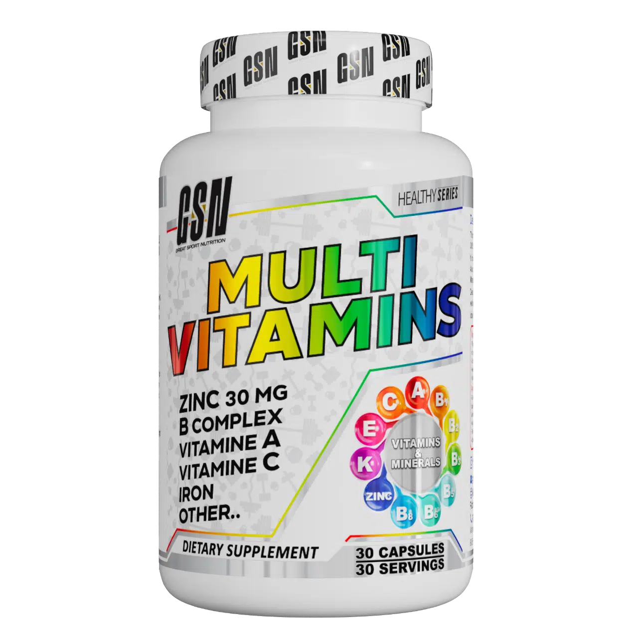 GSN MULTIVITAMINS 30 CAPSULES