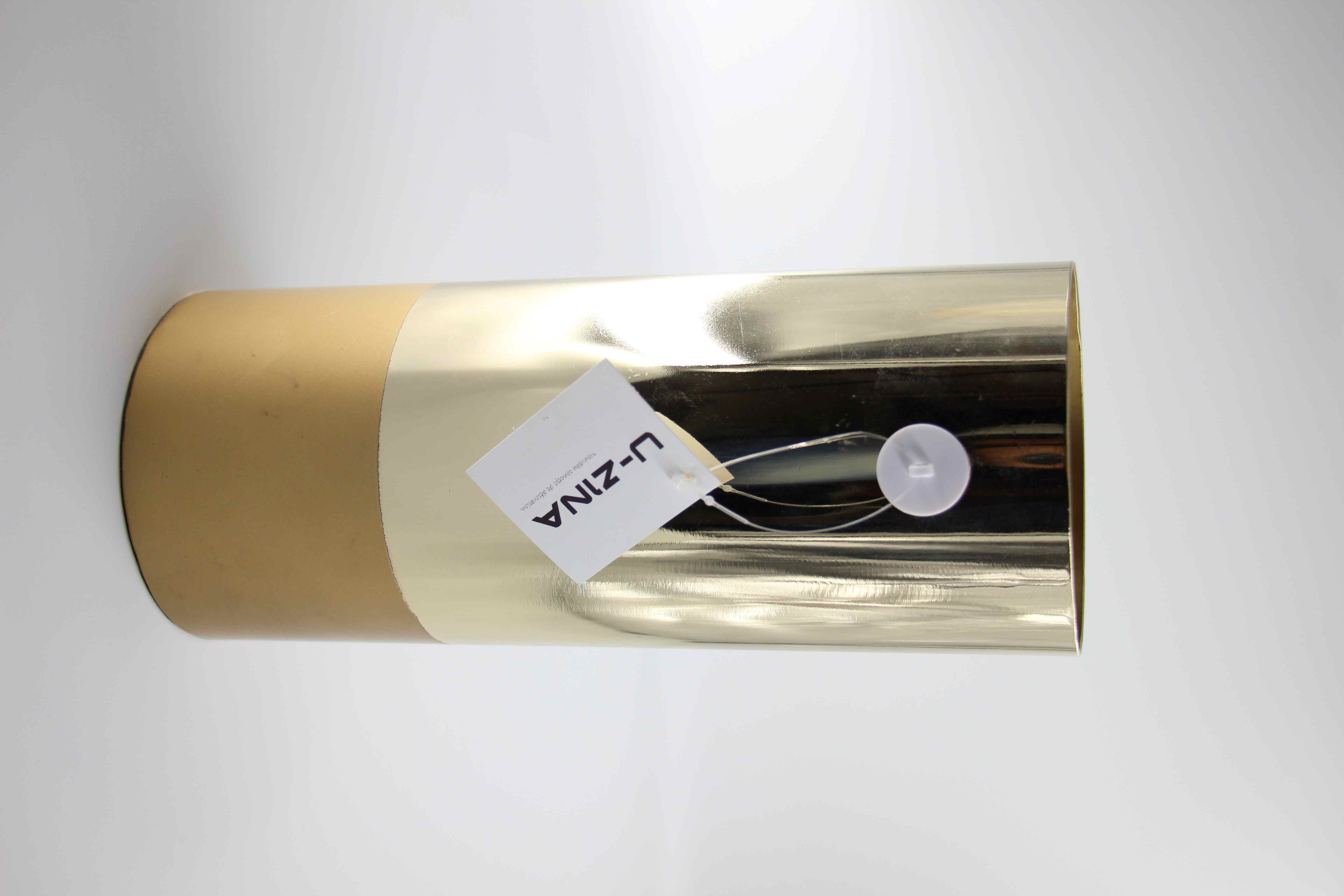 Vase tube doré