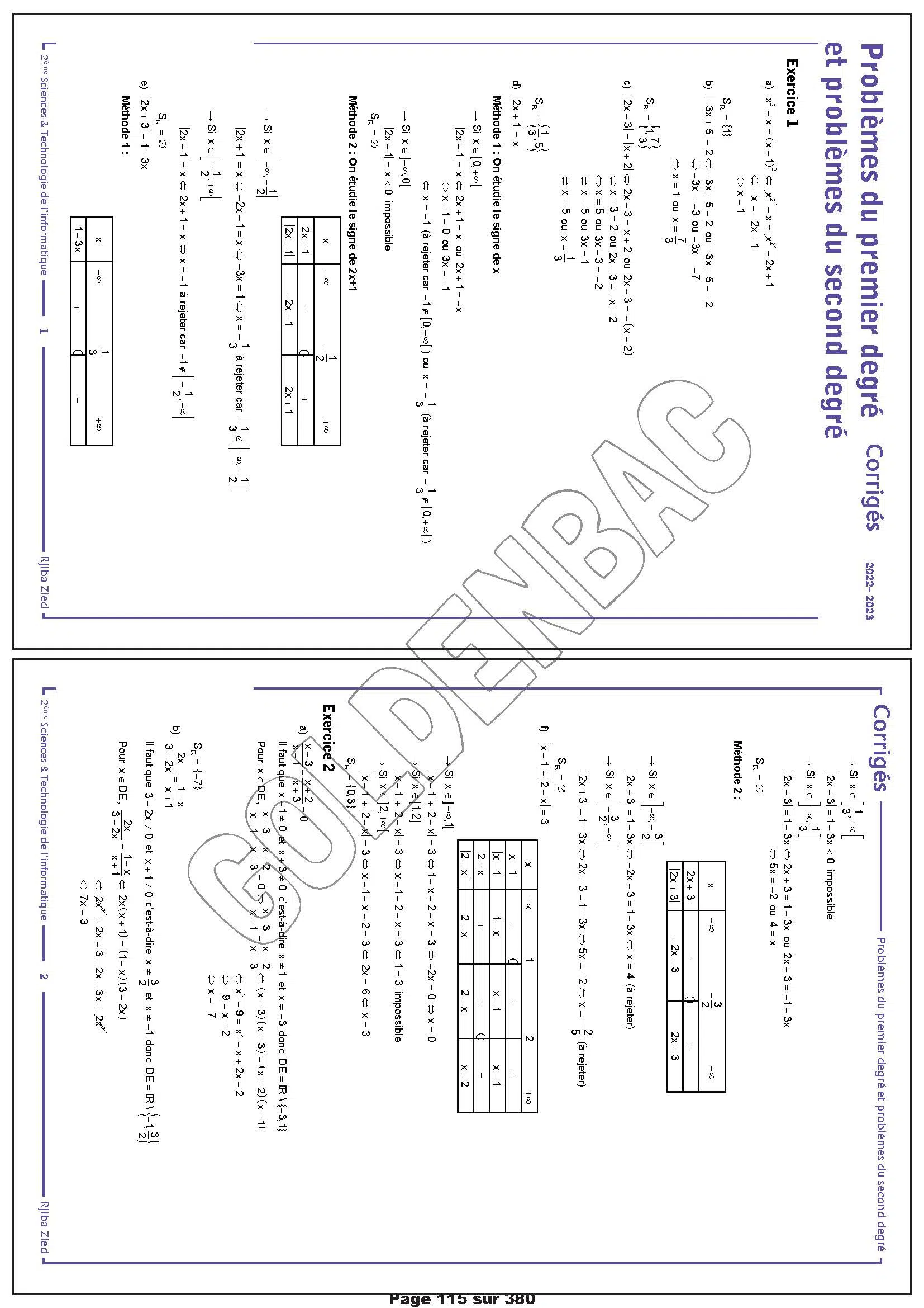 LIVRE 2EME SCIENCES - 1ER TRIMESTRE