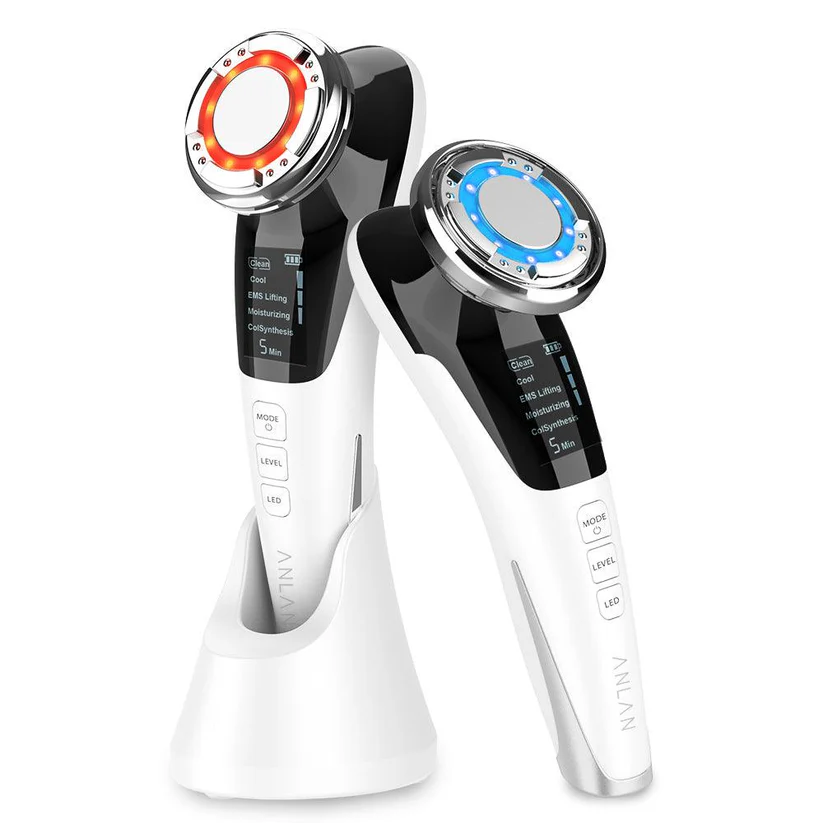 Appareil de beauté pour le visage de nettoyage et anti rides