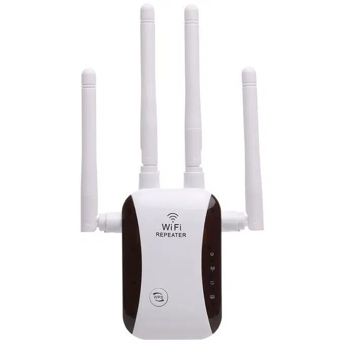 Répéteur Réseau WiFi - Amplificateur signal - 4x Antennes