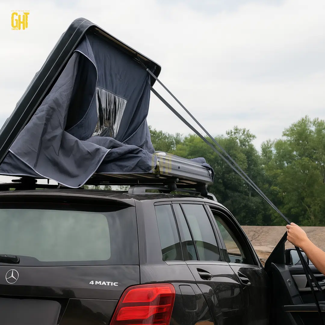 Tente de Toit Rigide JETSHARK – Coque Dure pour 1 à 2 Personnes