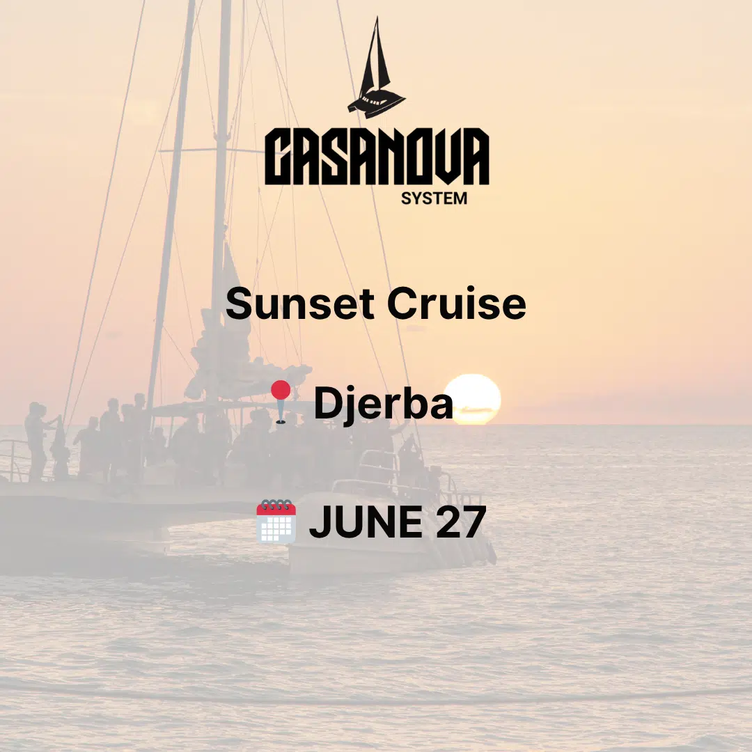 Sunset cruise Friday june 27 DJERBA📍