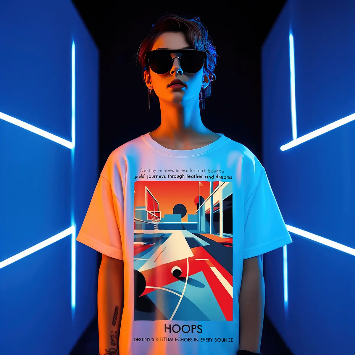 Hoops White T-shirt