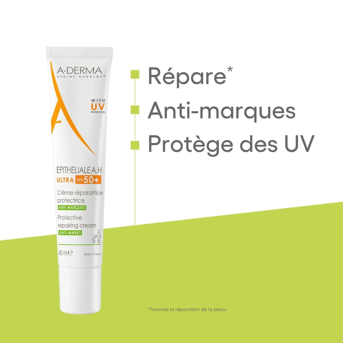 A-DERMA EPITHELIALE A.H ULTRA SPF50+ CREME REPARATRICE PROTECTRICE