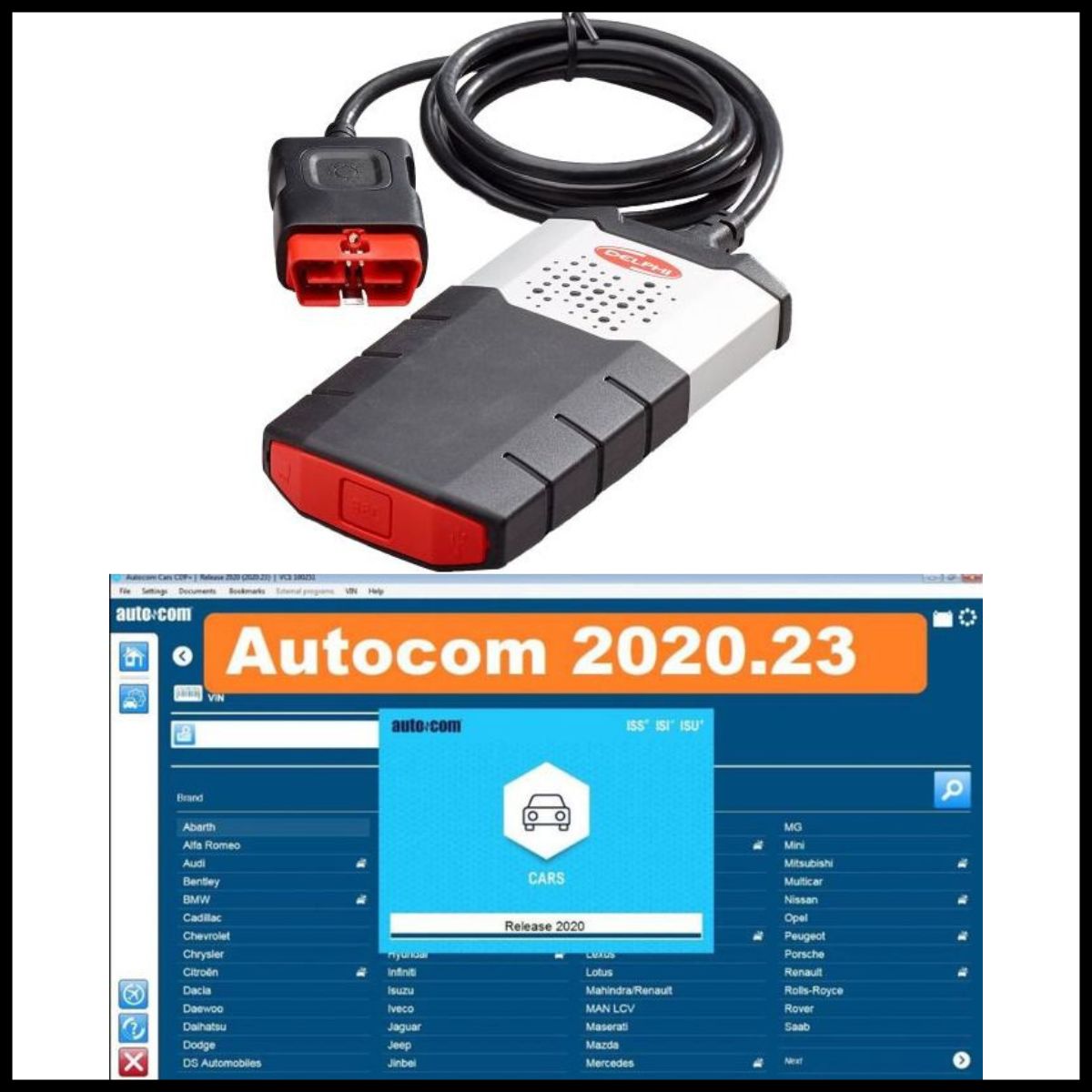 Delphi Autocom Bluetooth 2021 DS150E - Diagnostique de Voiture