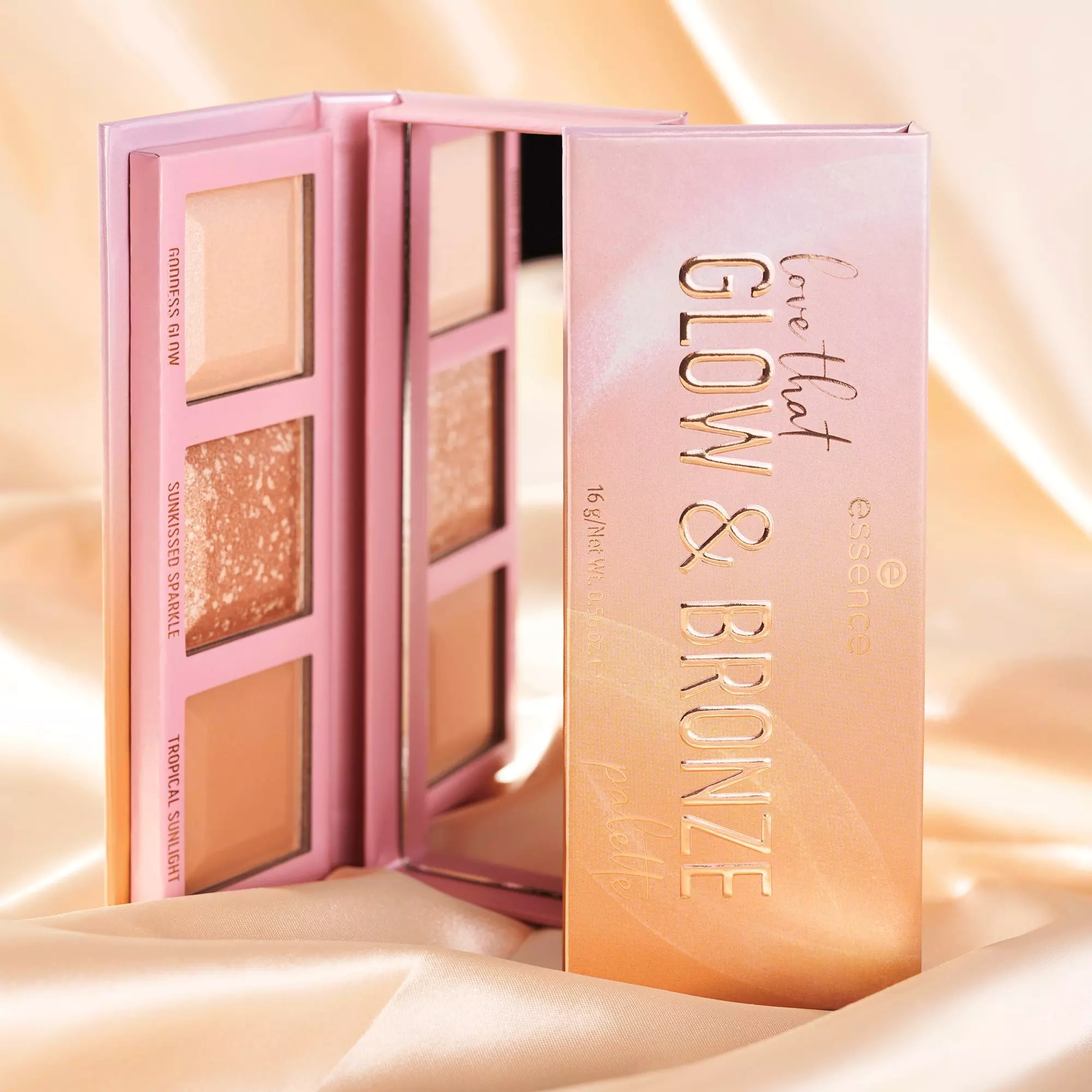 essence - love that GLOW & BRONZE palette illuminateur et bronzeur