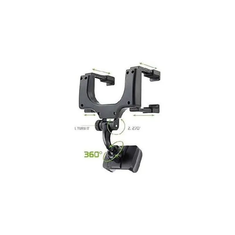 Support de téléphone GSM pour voiture - Attache Rétroviseur - rotatif 360°