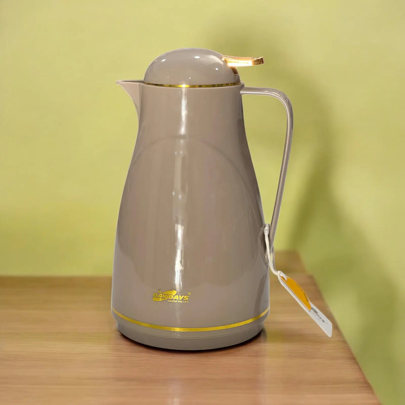 Thermos en plastique 1000ML HZ803-18 - Beige