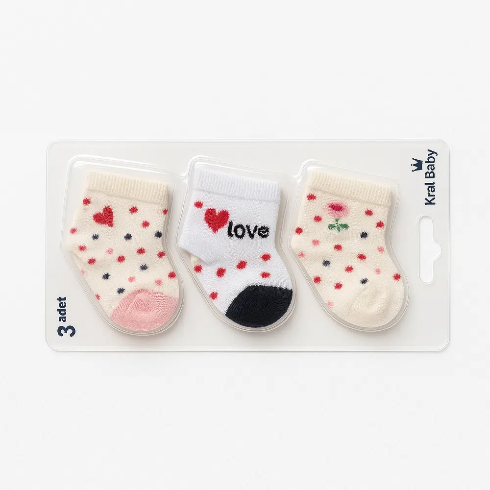 Pack de 3 paires de chaussettes en coton