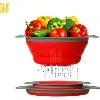 Set de Passoires Pliables en Silicone – 2 pièces (Grand + Petit)