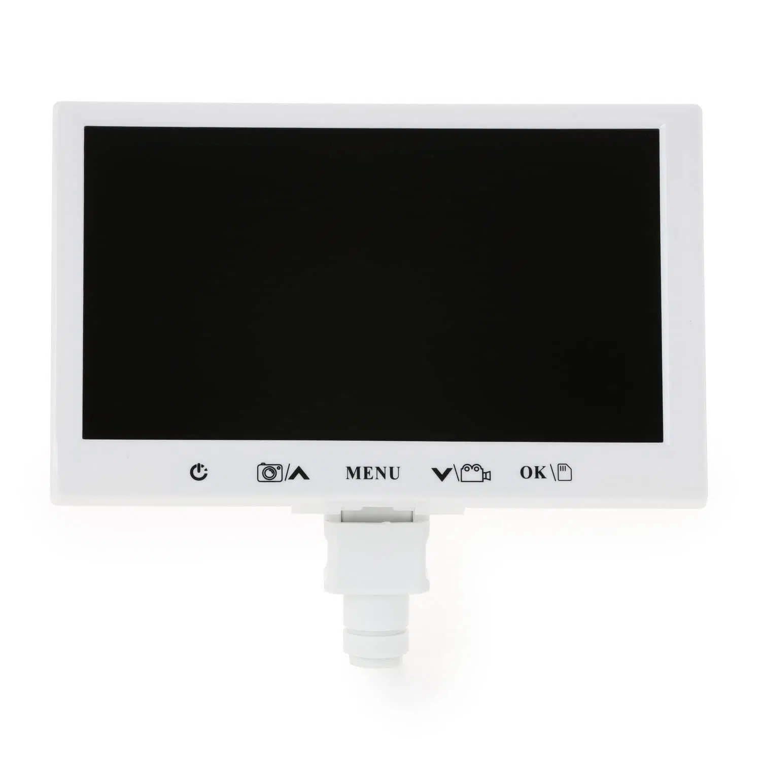 Écran 9″ + caméra intégrée 3 MP CMOS, montage 23,2 mm, enregistrement photo/vidéo MicroSD
