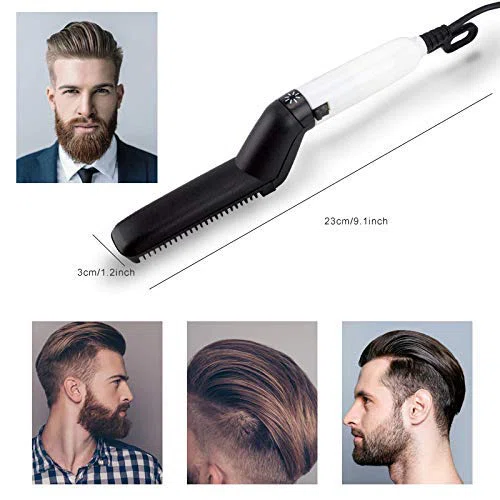 Lisseur Barbe & Cheveux Homme - Peigne électrique - Modelling Comb