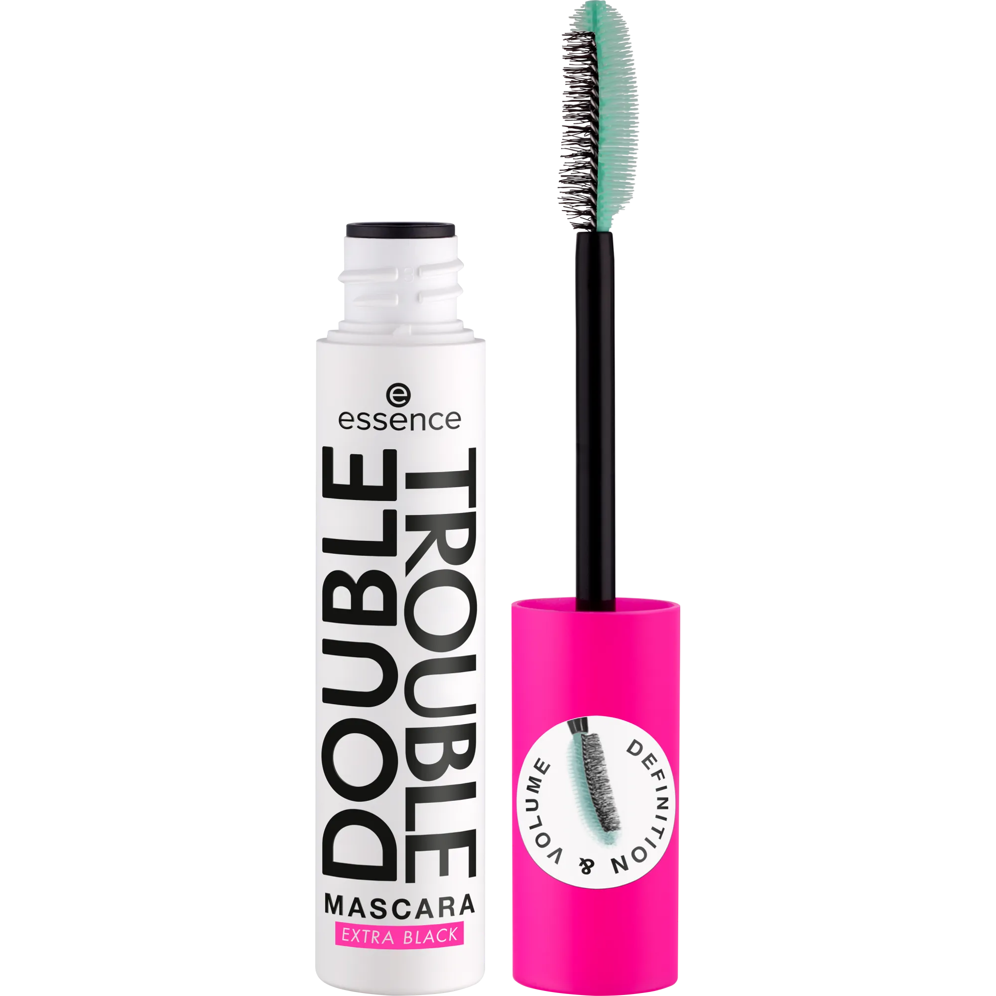 essence - DOUBLE TROUBLE MASCARA EXTRA BLACK