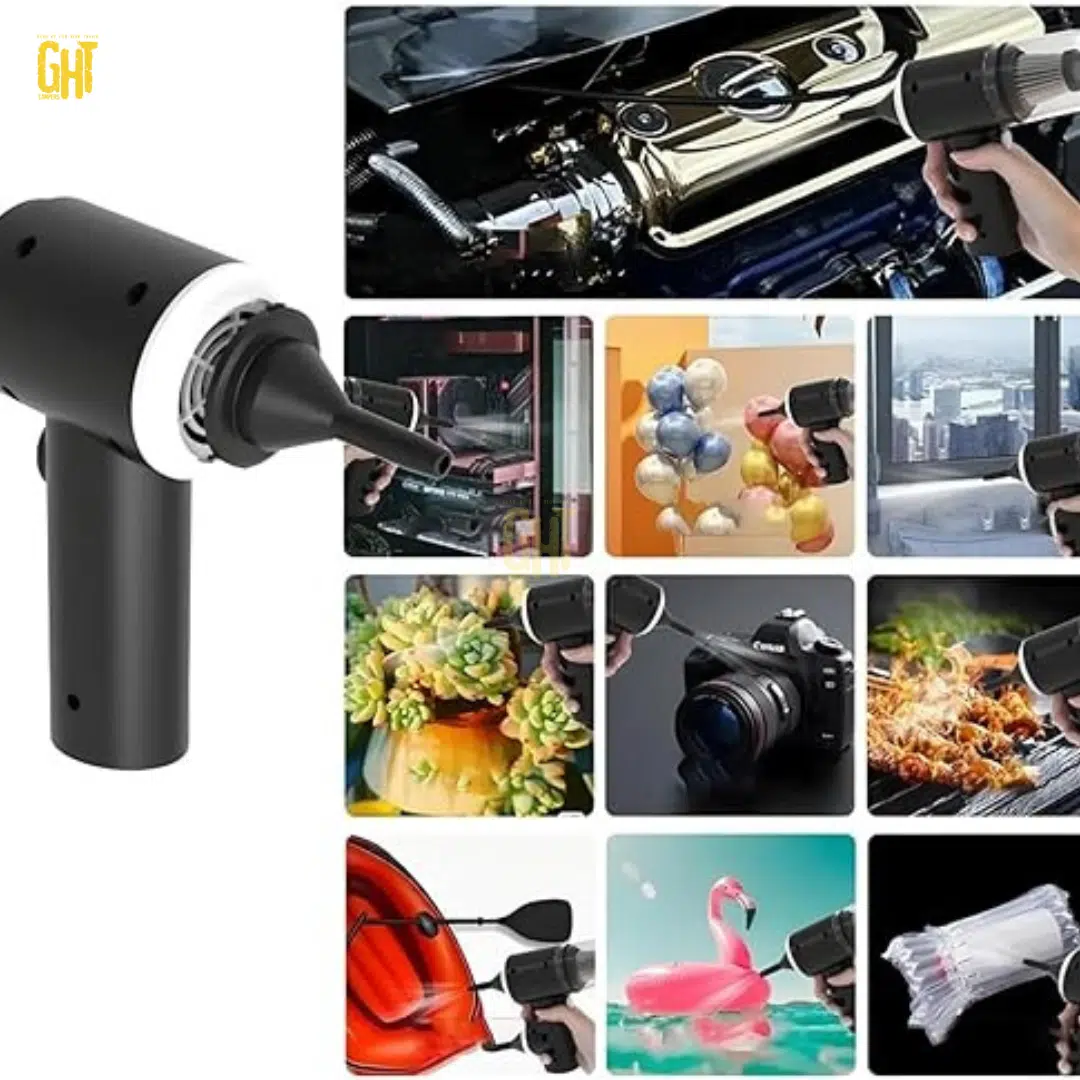 Aspirateur Portable 2 en 1 Sans Fil – Mini Nettoyeur Puissant pour Voiture, Maison, Ordinateur et Camping