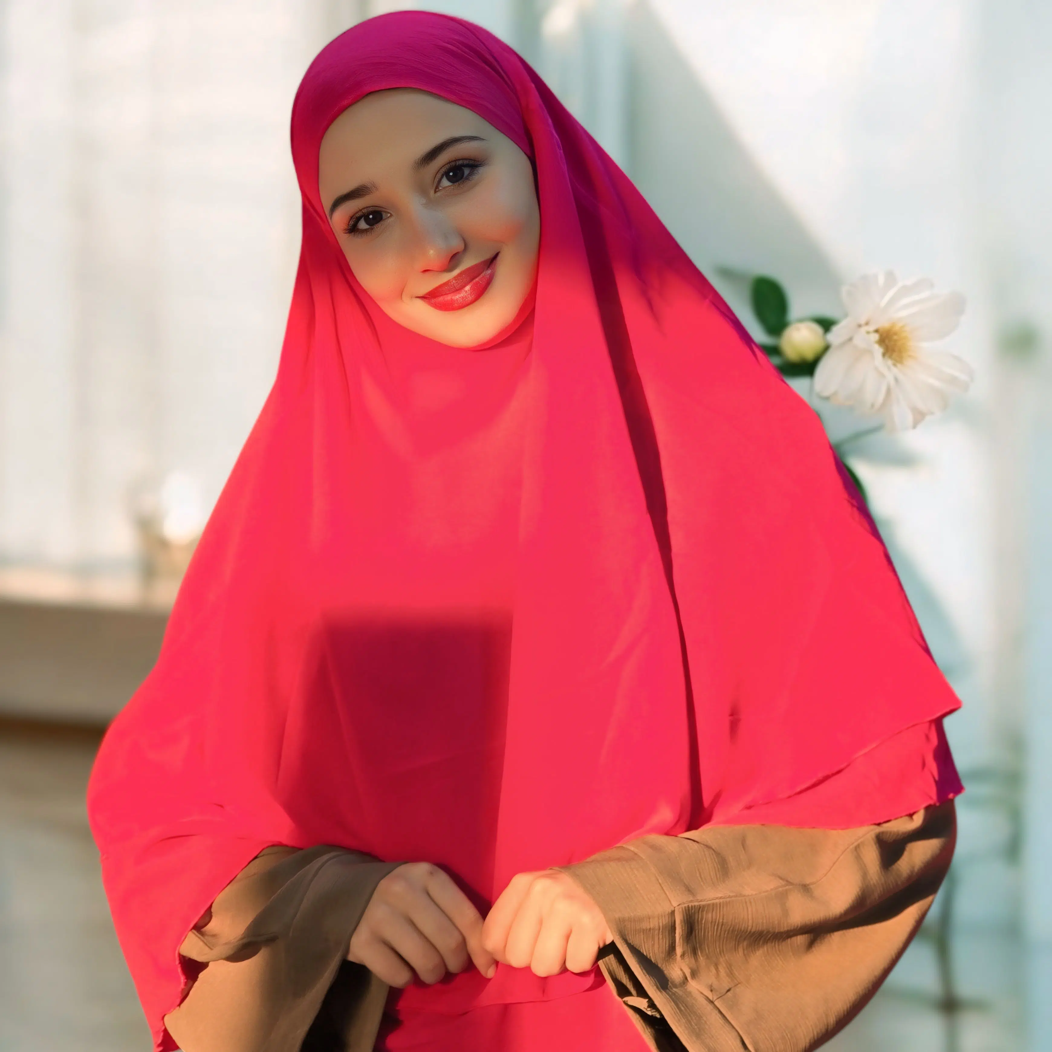 Hijeb Longue Rose fushia