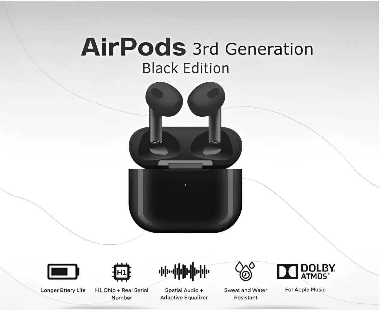 AirPods  3éme génération -Noir