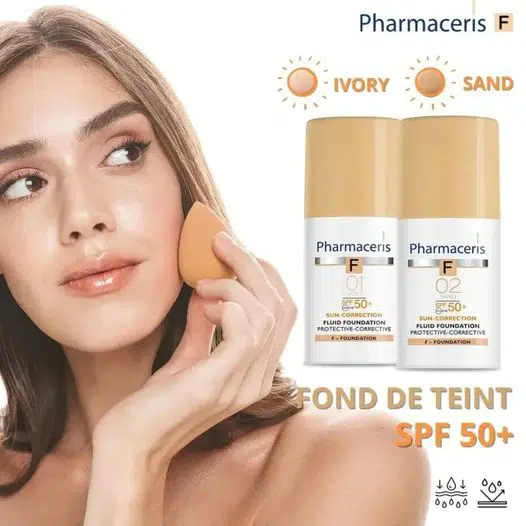 PHARMACERIS F FOND DE TEINT SPF 50+ (02 SAND) 30ML