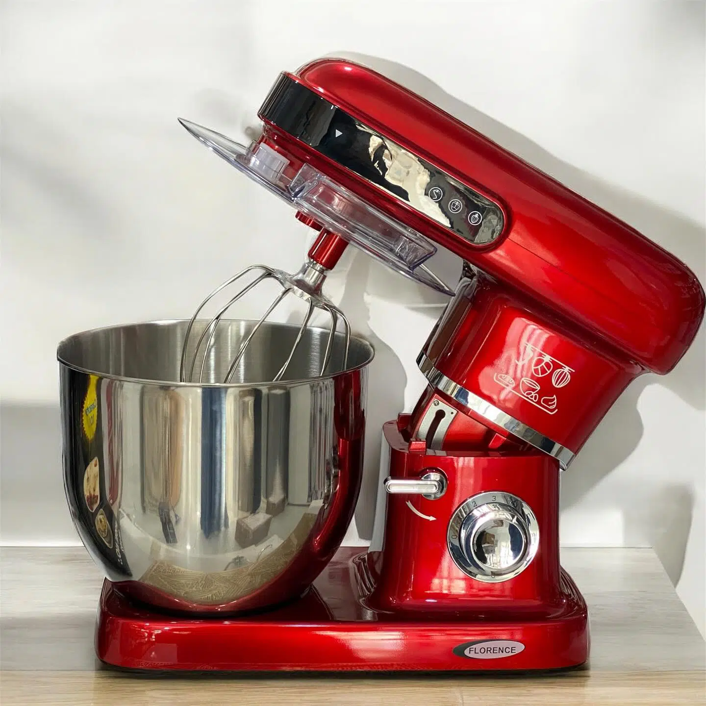 Robot pétrin Florence SM-A02 - 10 Litres - 2200 Watts - Rouge