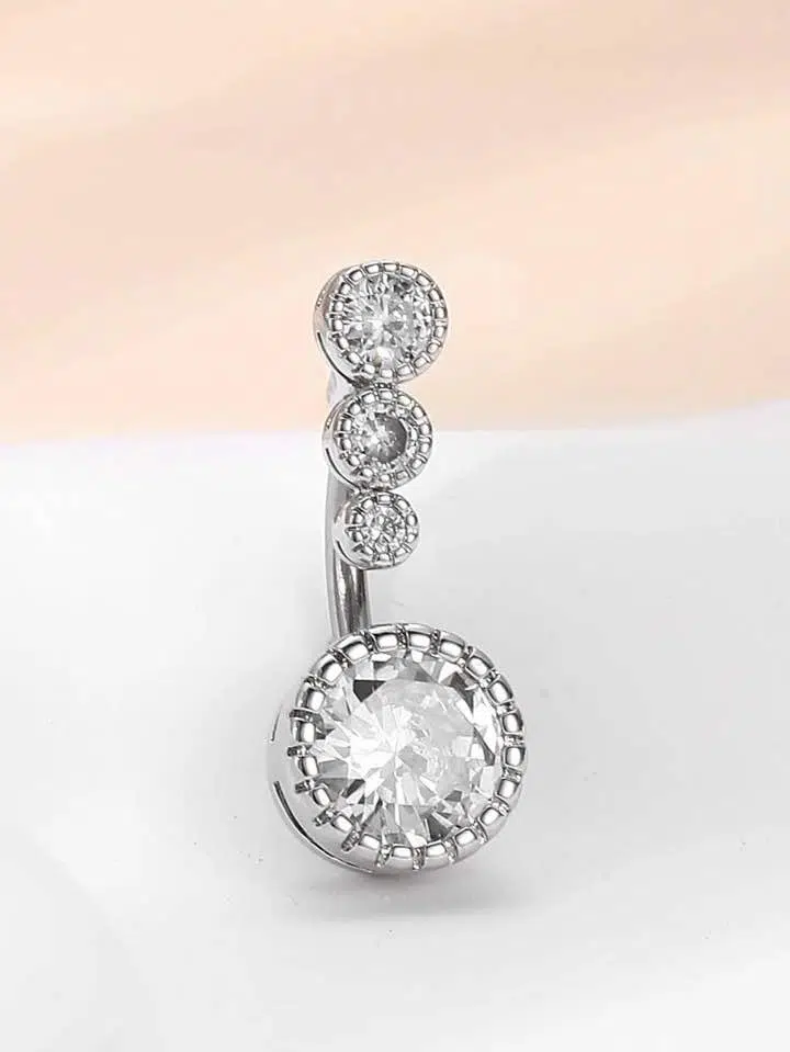 Nombril Rond Coeur Zircone