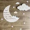 Pack Lune et nuage avec prénom