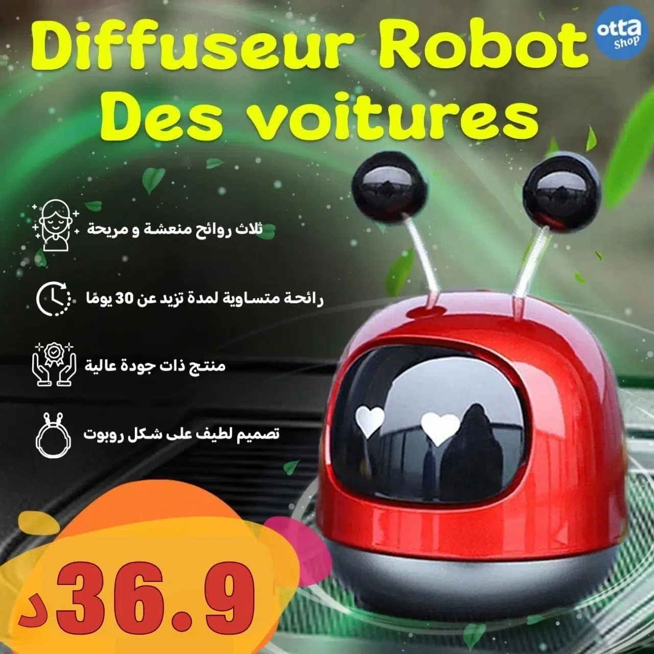 Diffuseur Daromathérapie De Voiture en Forme De Robot