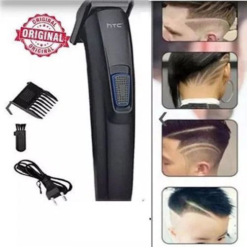 Tondeuse cheveux et barbe HTC Sans Fil -Rechargeable  - Noir